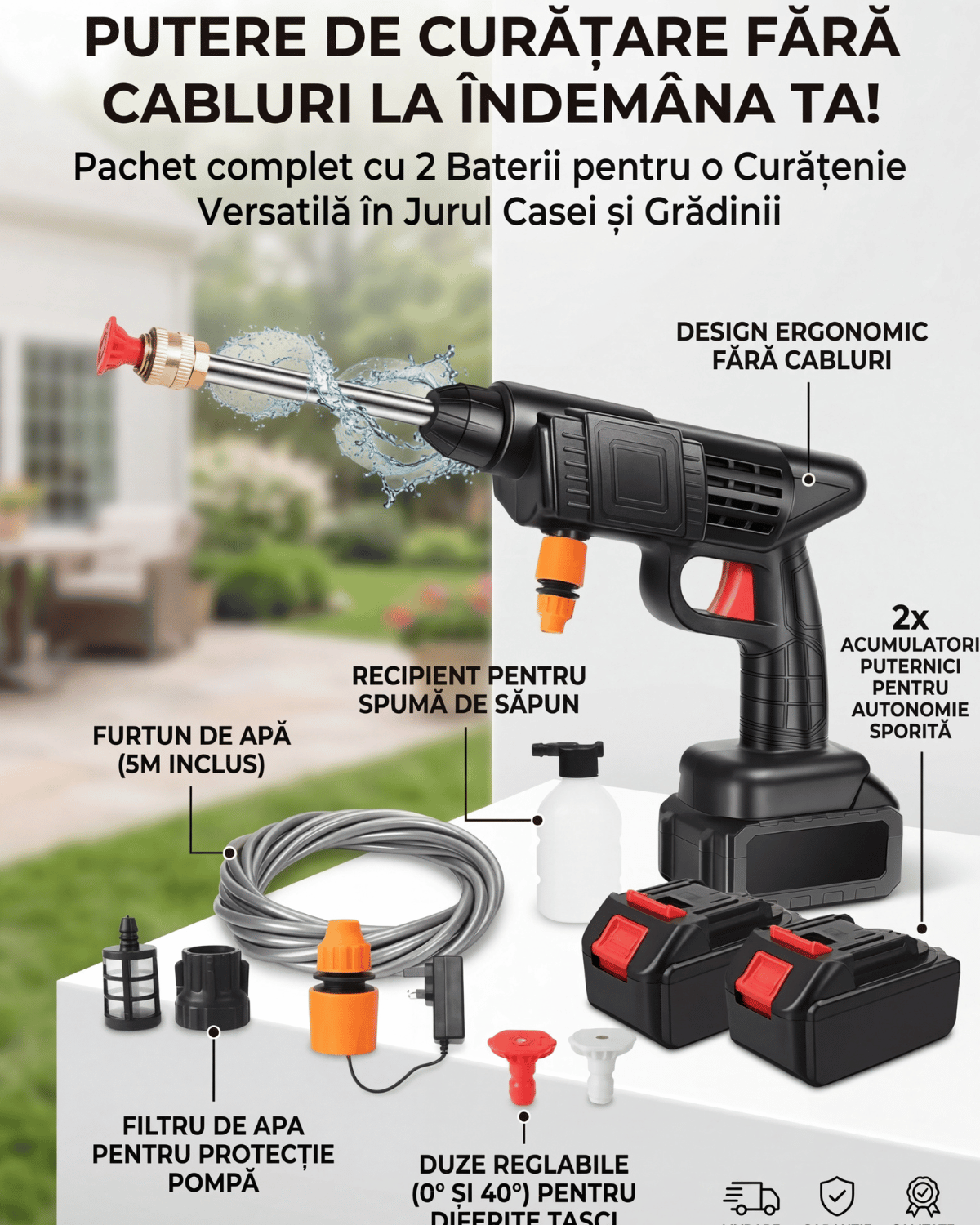 Aparat de spalare cu presiune- 8L pe minut