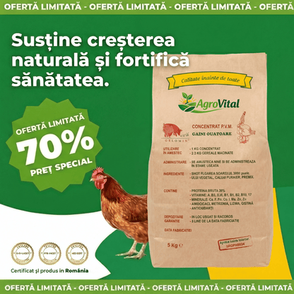 Aditiv Natural Bio pentru Găini- Hrănire și Ouat- 5kg
