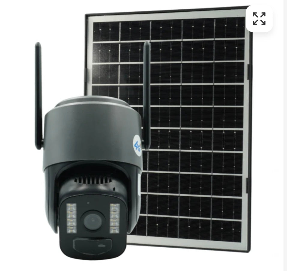 Cameră Supraveghere Solară INNOVA TS1-4G +Card 32GB, 6MP, PTZ 355°, Night Vision Color, Audio Bidirecțional, Alarmă, O-Kam Pro